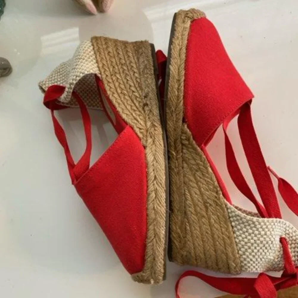 Gaimo Canvas Lace up Espadrilles